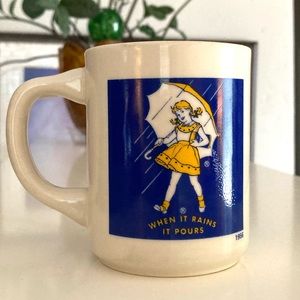 Vintage MORTON SALT GIRL 1956 Ceramic Coffee Mug